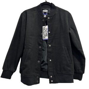 Future Collective Kahlana Barfield Brown Black Bomber Jacket Women’s Size XS